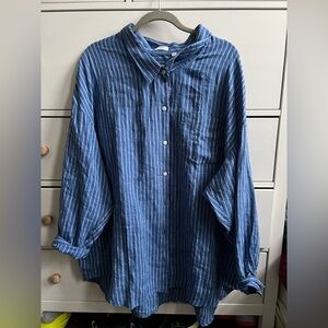 Aritzia Wilfred Free Relaxed Linen Shirt